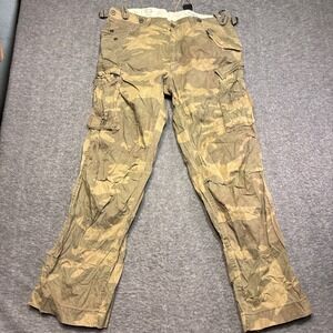 Vintage Gap Paratrooper Pants Mens 35x32 Camo 2009 Military Style Loose Straight